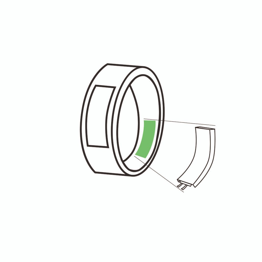 curved lipo battery for smart ring
