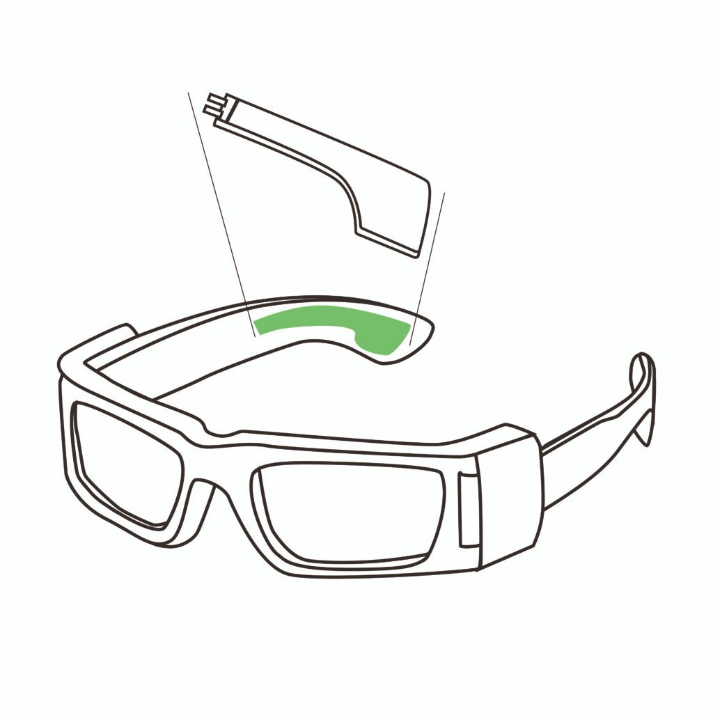 curved lipo battery for smart glasses