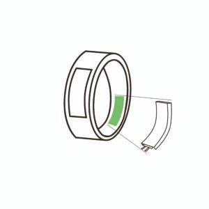 curved li polymer battery for smart ring