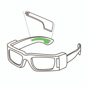 curved li polymer battery for smart glasses