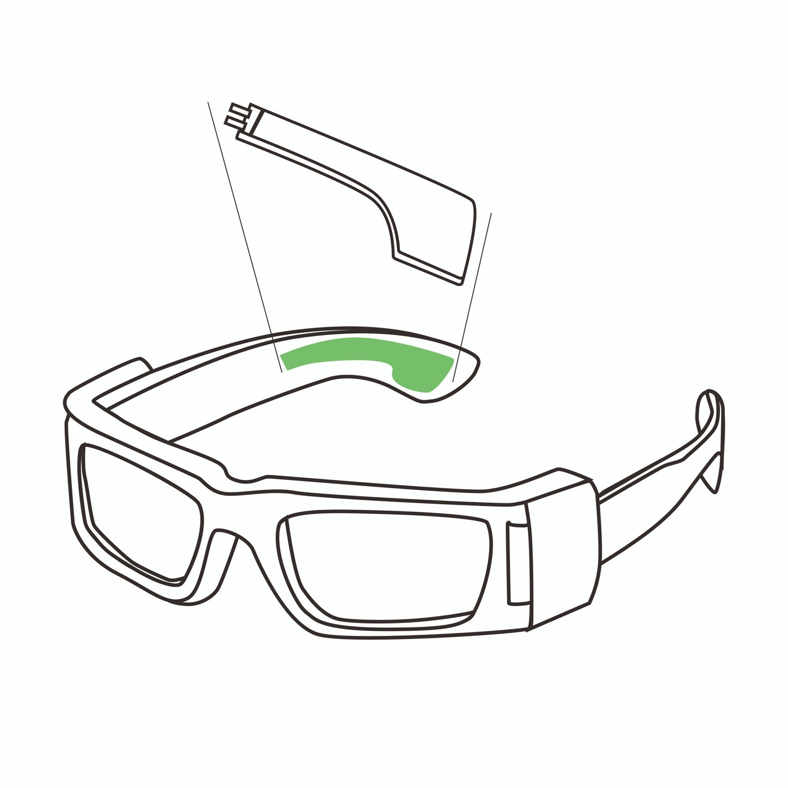 curved li polymer battery cell for smart glasses