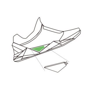 curved li polymer battery for smart shoes