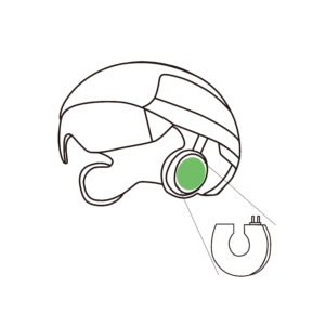 curved li polymer battery for smart helmet