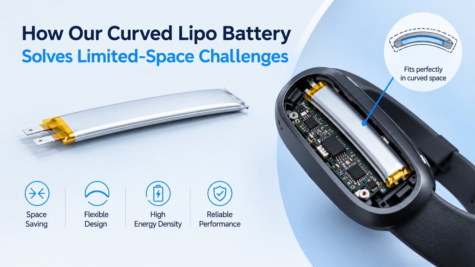 How Our Curved Lipo Battery Solves Limited-Space Challenges
