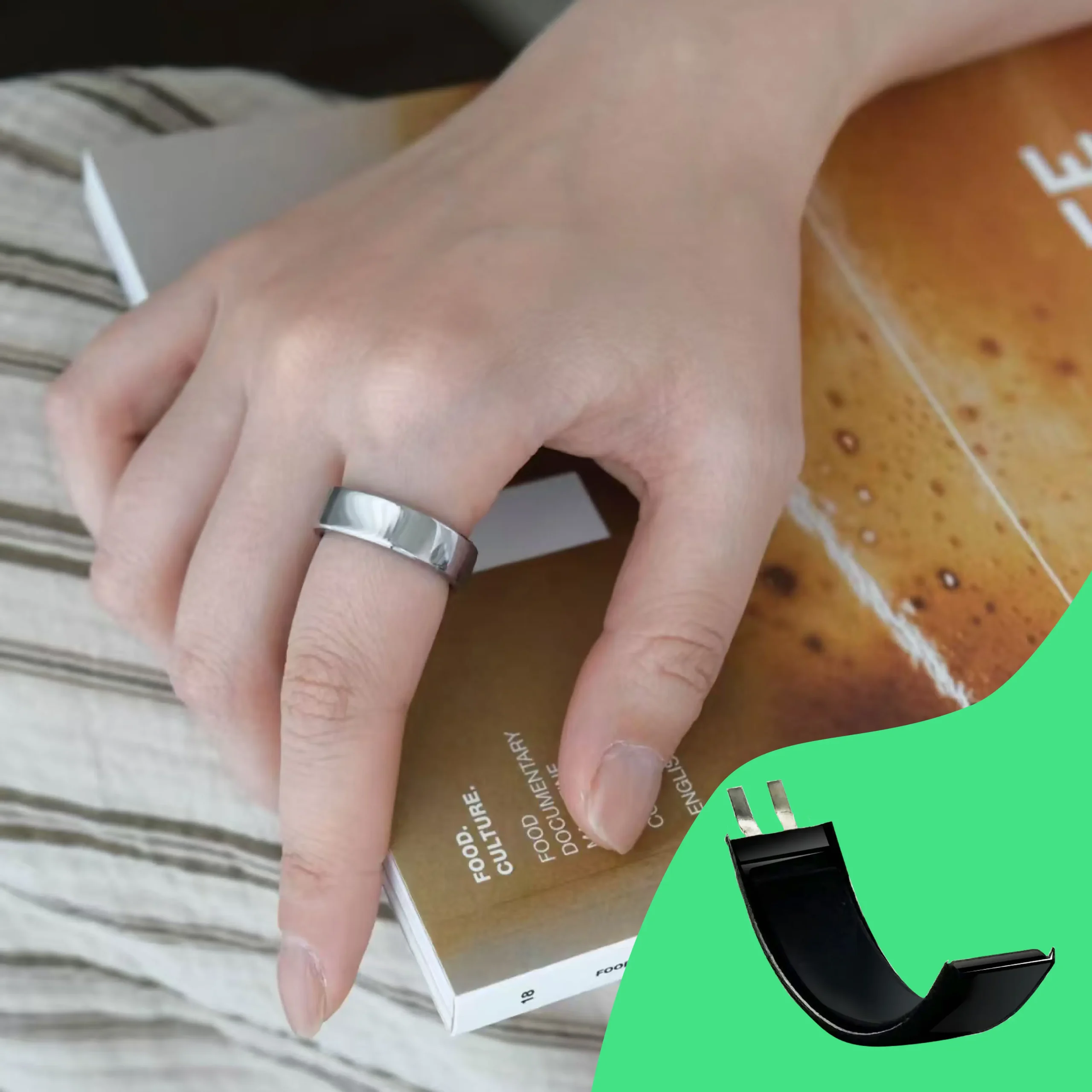 BP170722 curved battery for smart ring