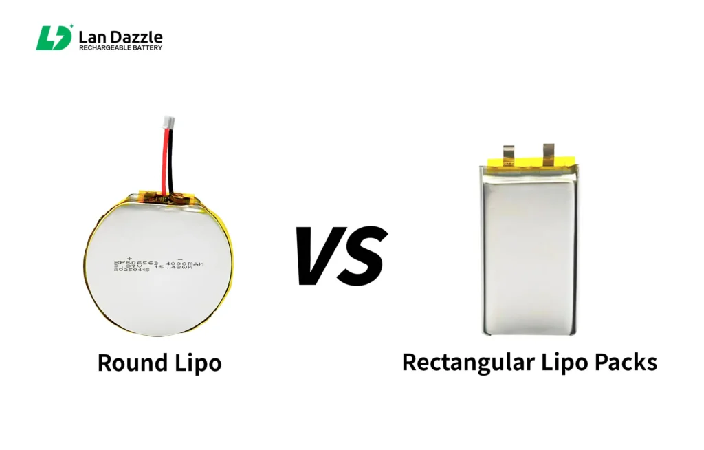 Round LiPo vs. Rectangular LiPo Packs