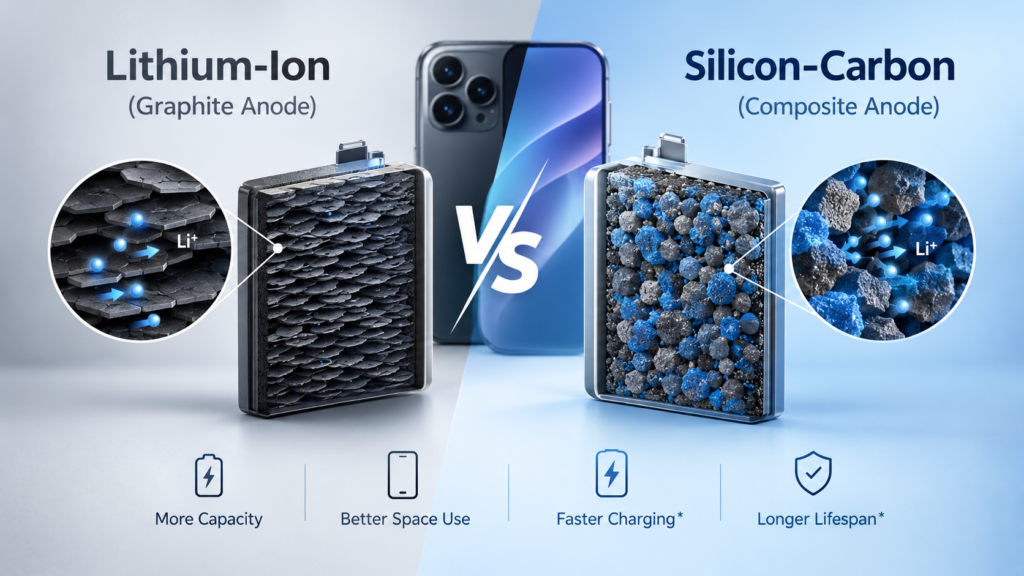 Silicon Carbon Battery vs Lithium ion: Which Is Better for Smartphones? 1 Silicon Carbon Battery vs Lithium ion for smartphone