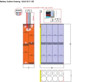 18650 4s4p battery pack dimension