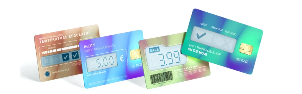 ultra thin battery for smart cards