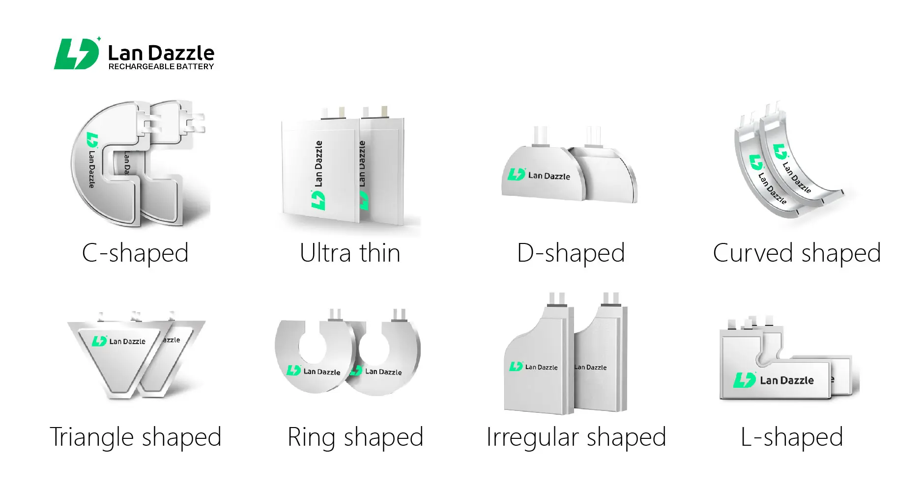 irregular size batteries