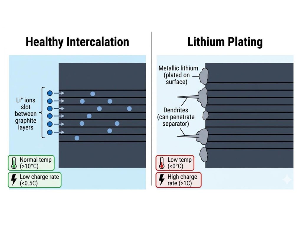 Battery Performance Trade-Offs: C-Rate, Energy Density & Cycle Life 3 lithium plating