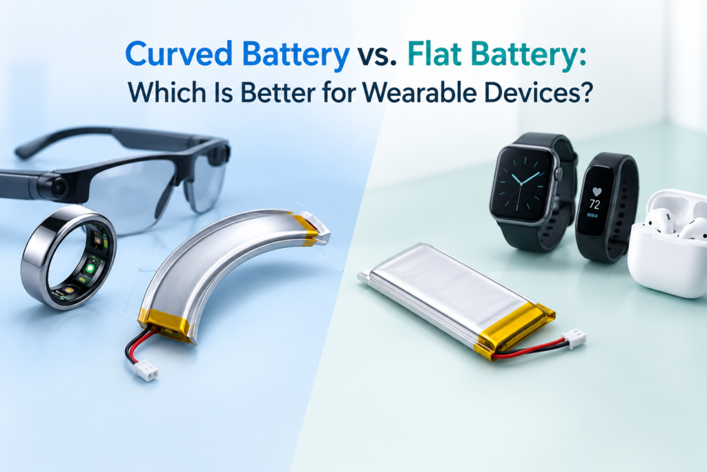 Curved Battery vs. Flat Battery: Which Is Better for Wearable Devices? 3 Curved Battery vs. Flat Battery for Wearable Devices