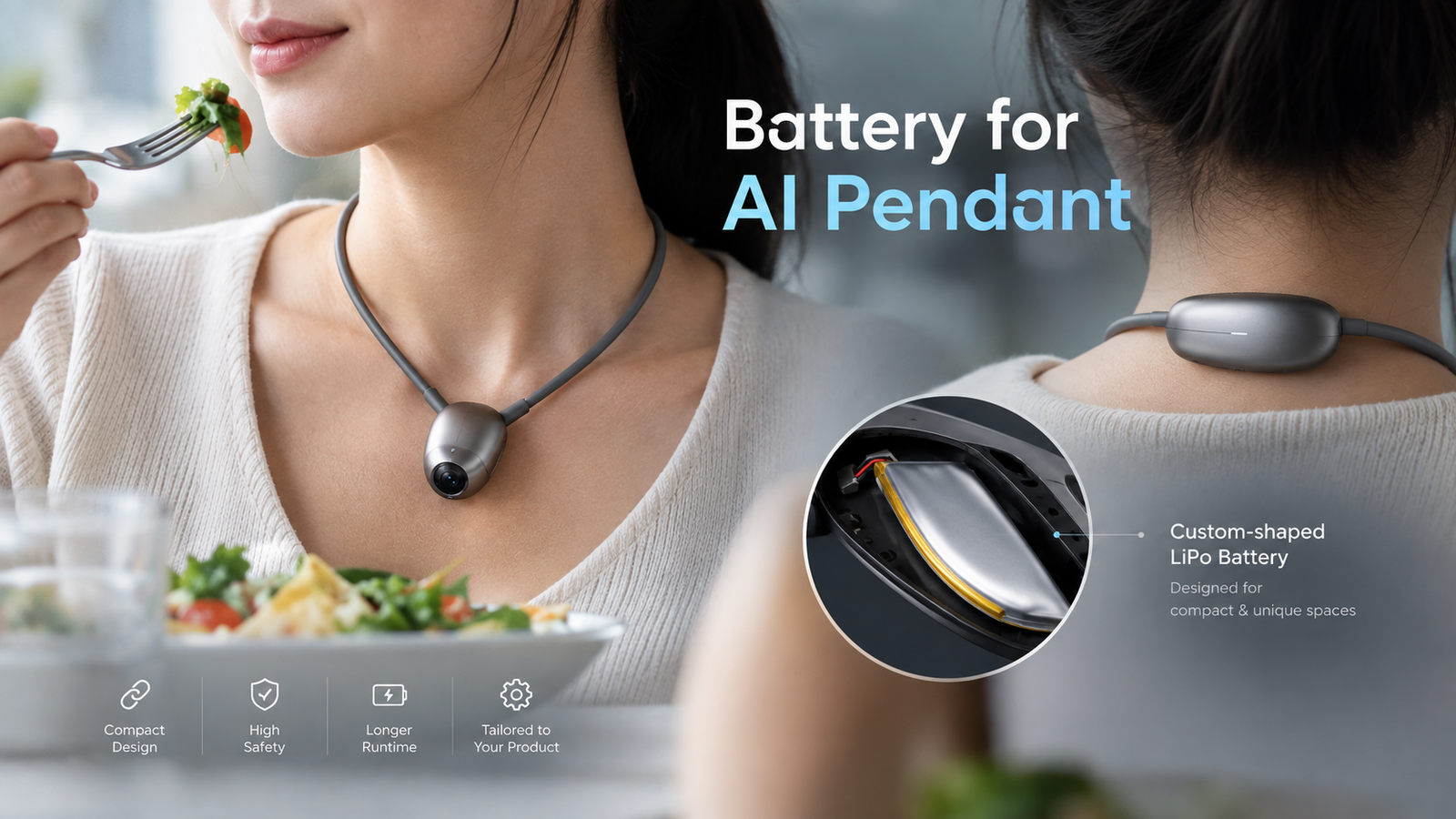 battery for AI pendant